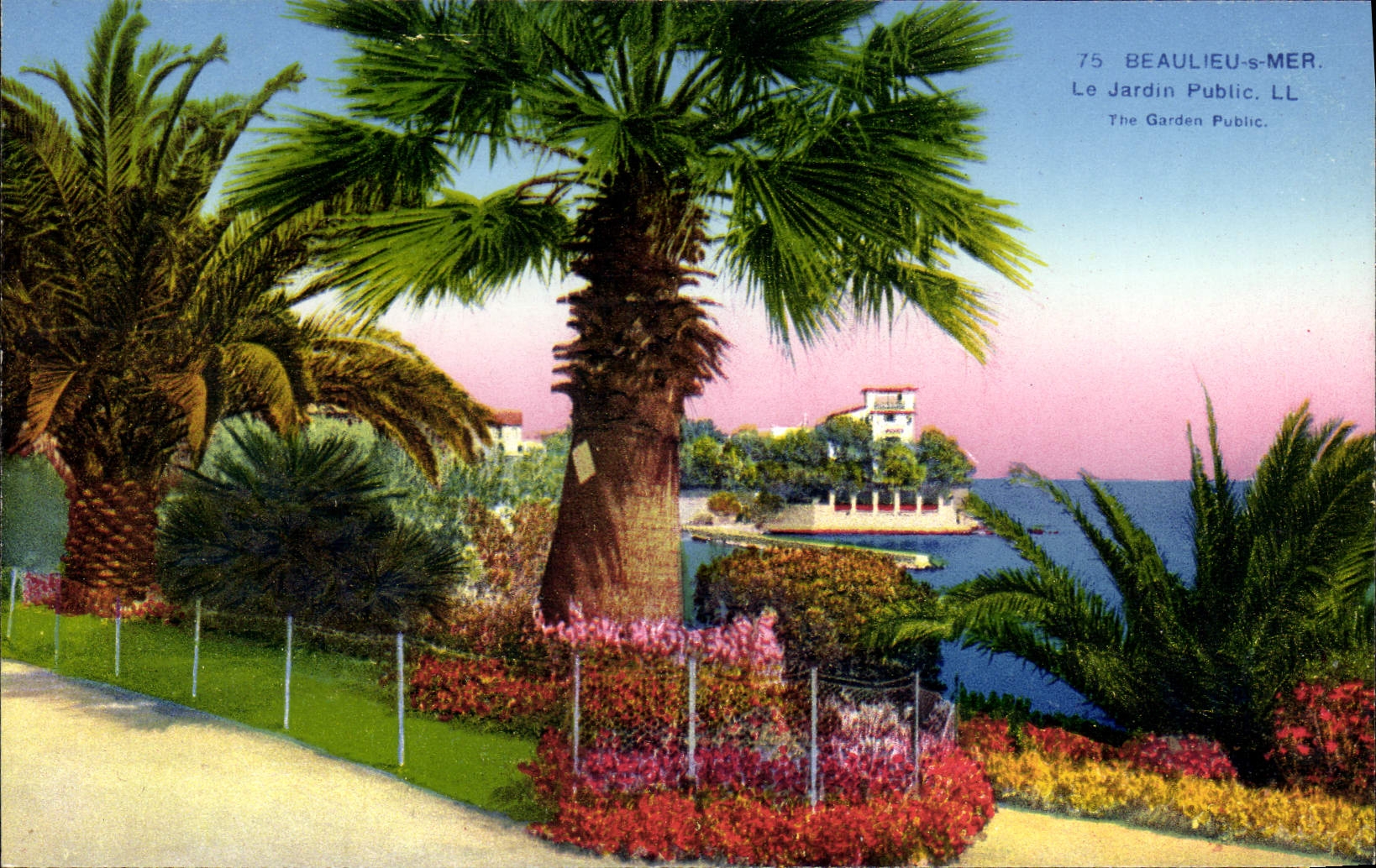 CPA Beaulieu Sur Mer Le Jardin Public