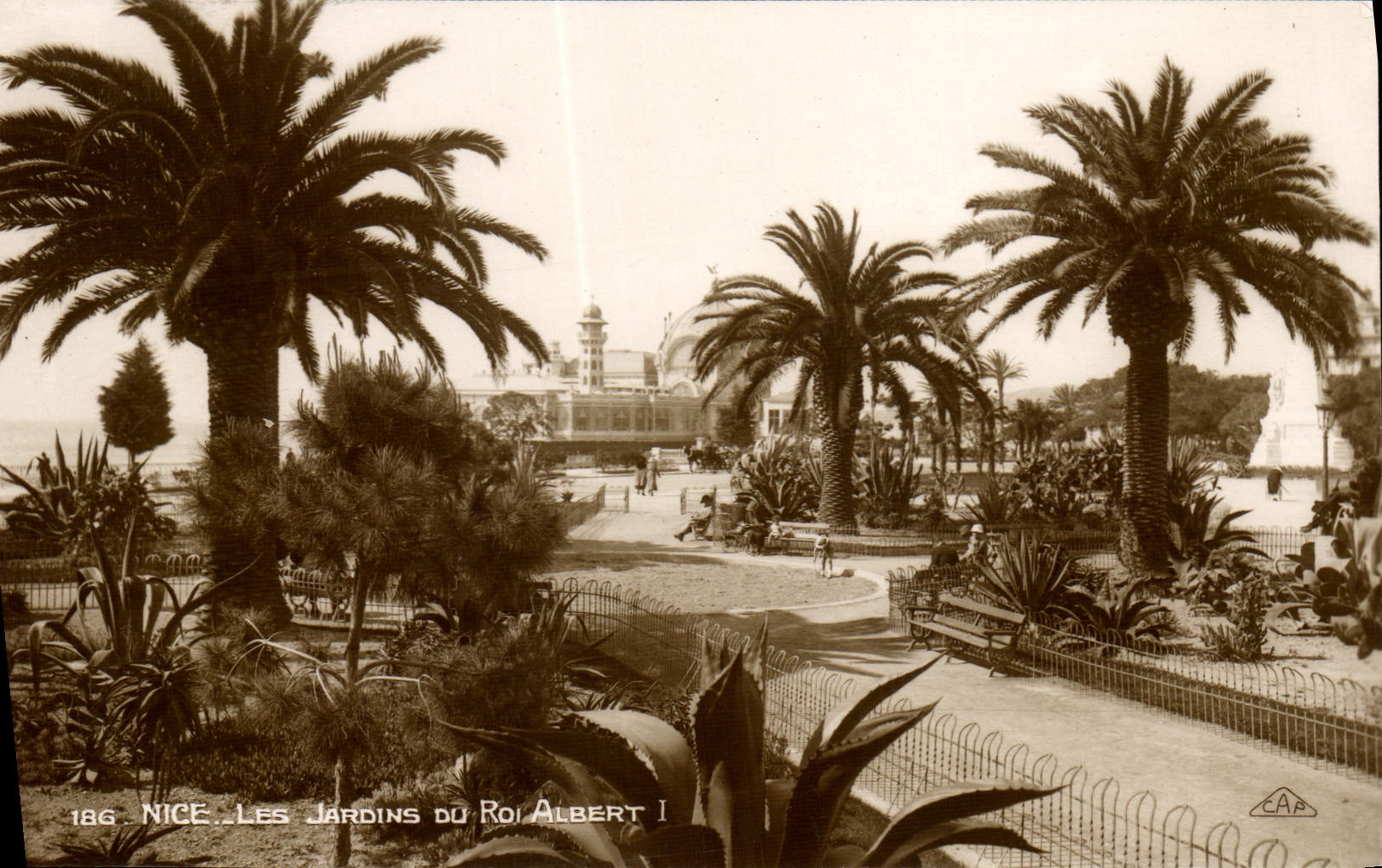 CPA Nice Les Jardins Du Roi Albert 1er