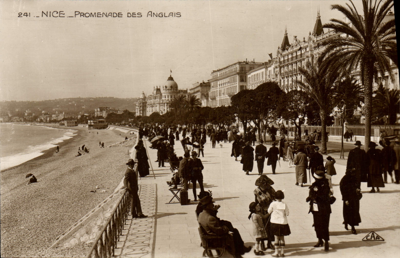 CPA Nice Promenade Des Anglais