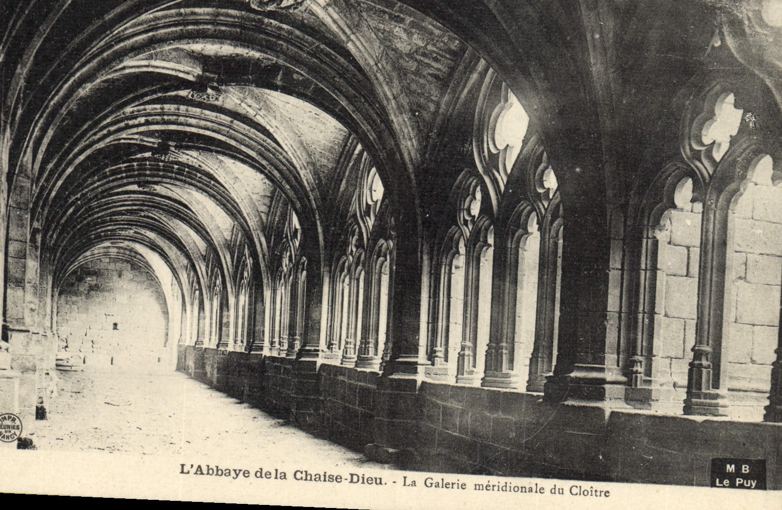 VINTAGE POSTCARD the Abbey Of the Chair God the Southernmost Gallery Of the Cloister