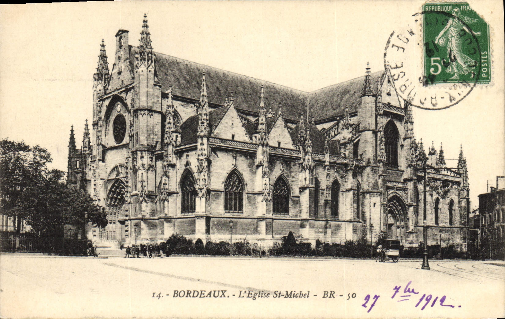 CPA Bordeaux L'Eglise St Michel