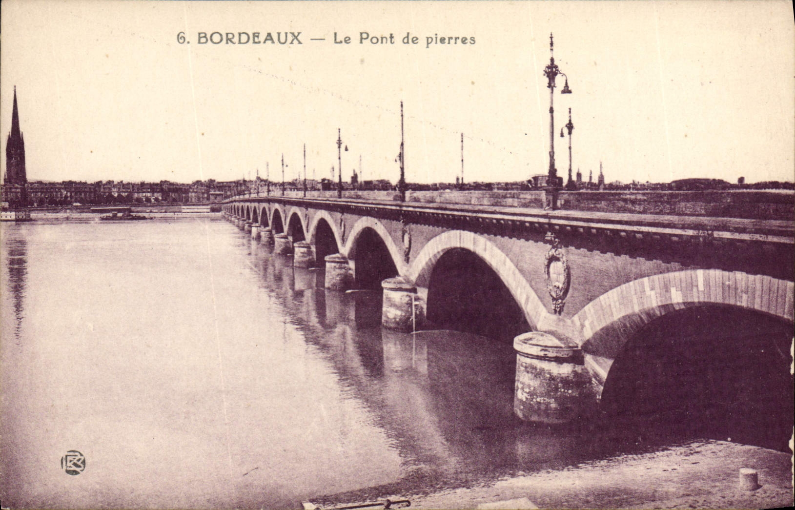 CPA Bordeaux Le Pont De Pierres