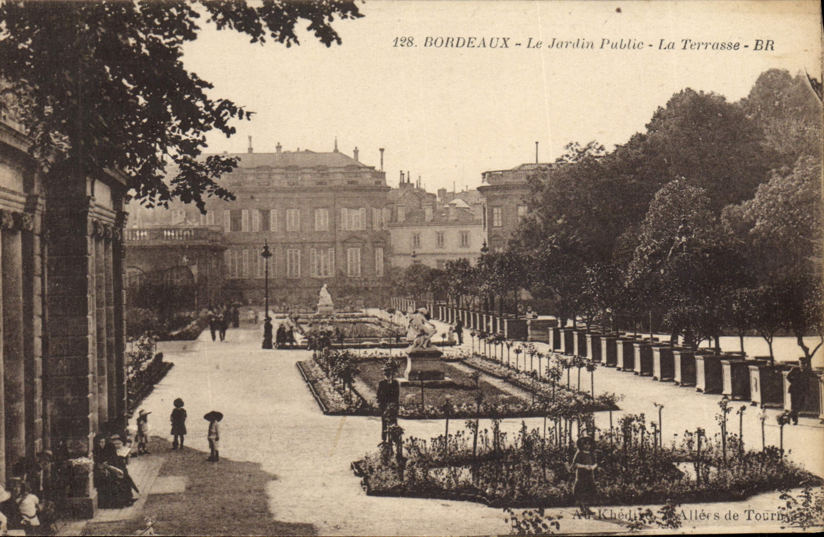 CPA Bordeaux Le Jardin Public La Terrasse