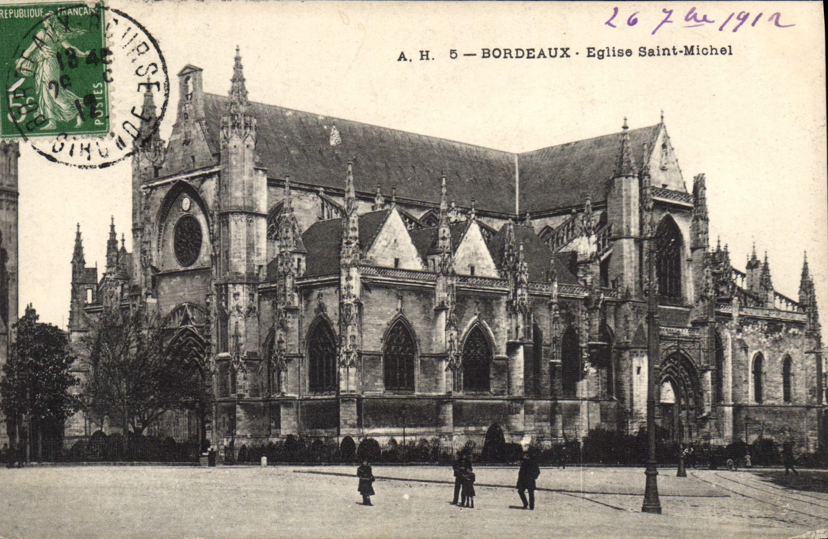 CPA Bordeaux Eglise Saint Michel