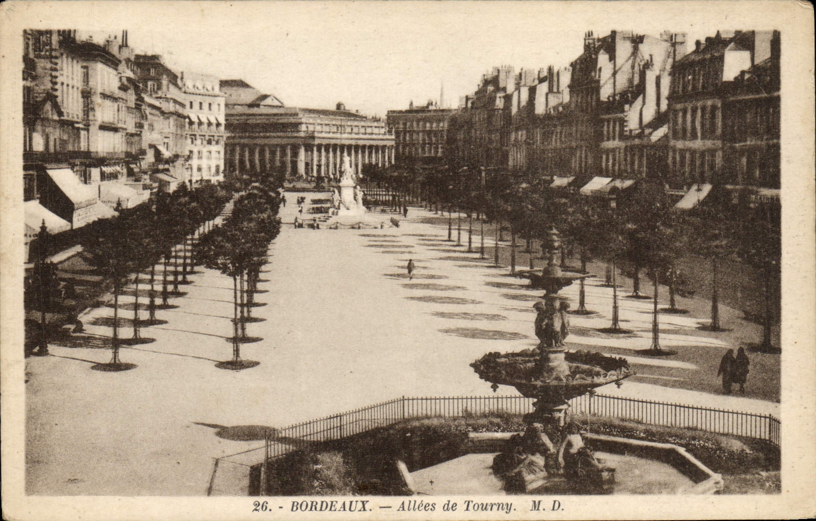 CPA Bordeaux Allees De Tourny