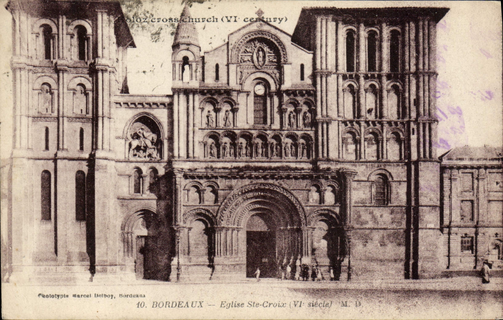 CPA Bordeaux Eglise Ste Croix