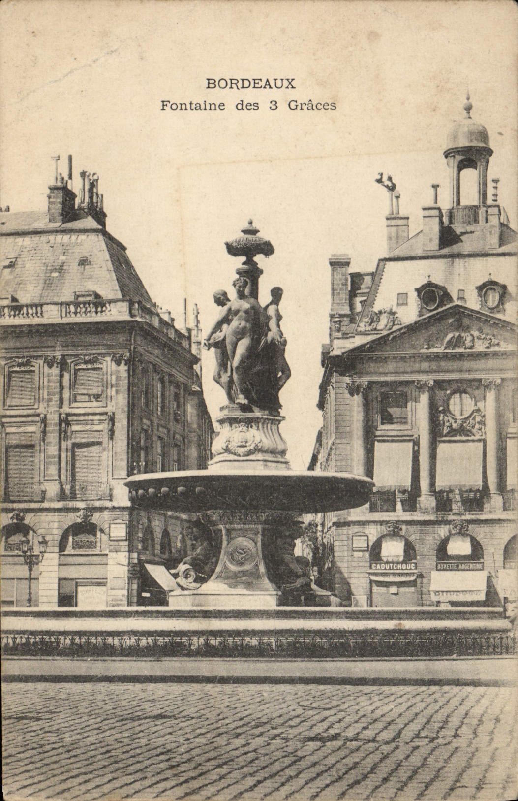 CPA Bordeaux Fontaine Des 3 Graces