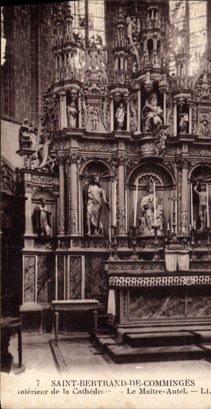 VINTAGE POSTCARD Holy Bertrand De Interior Comminges Of the Cathedral the Master furnace bridge