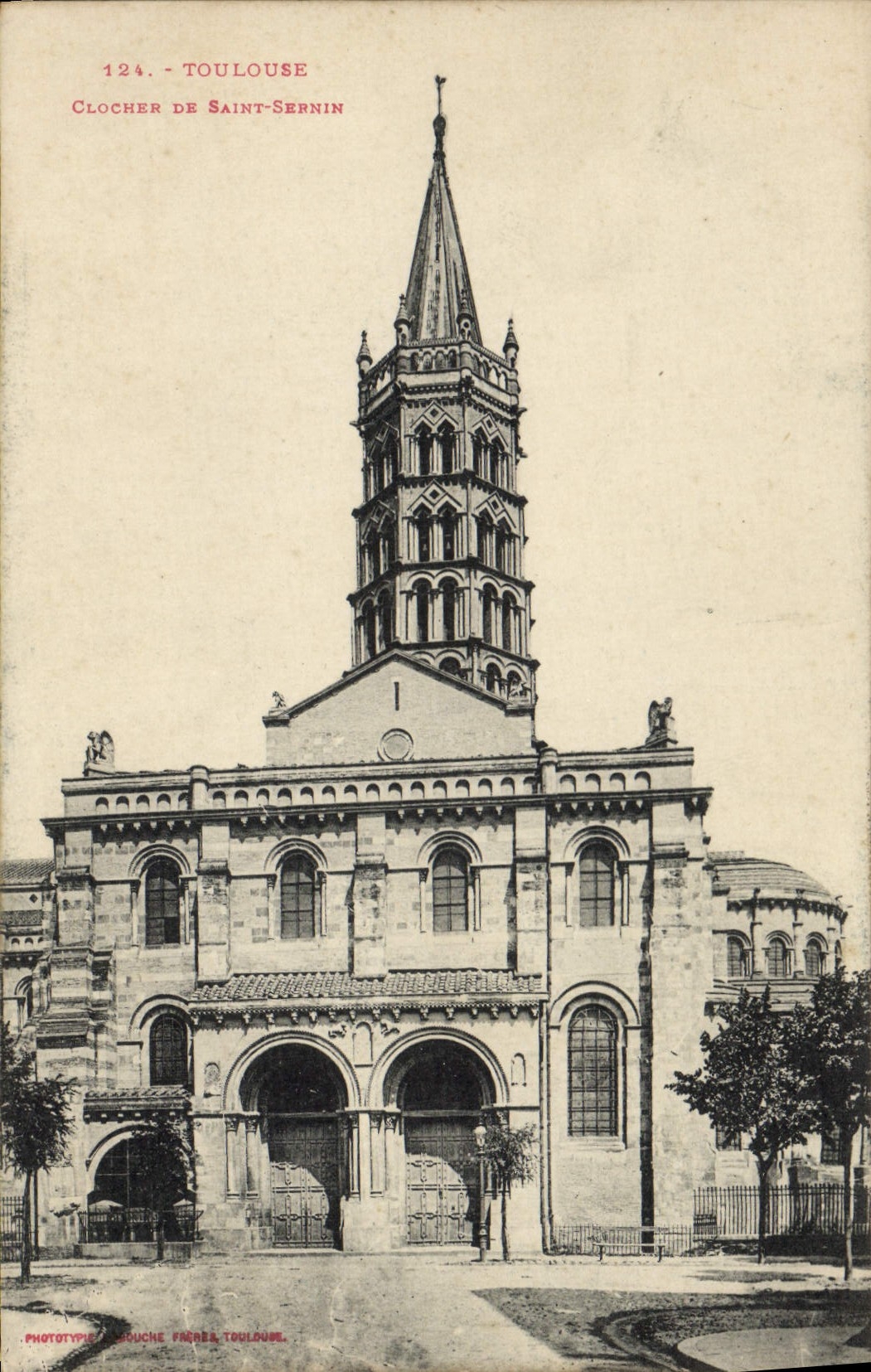 CPA Toulouse Clocher De Saint Sernin
