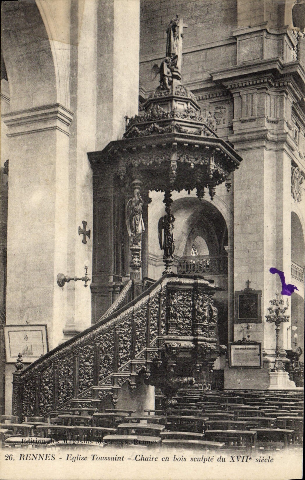 CPA Rennes Eglise Toussaint Cahire 
