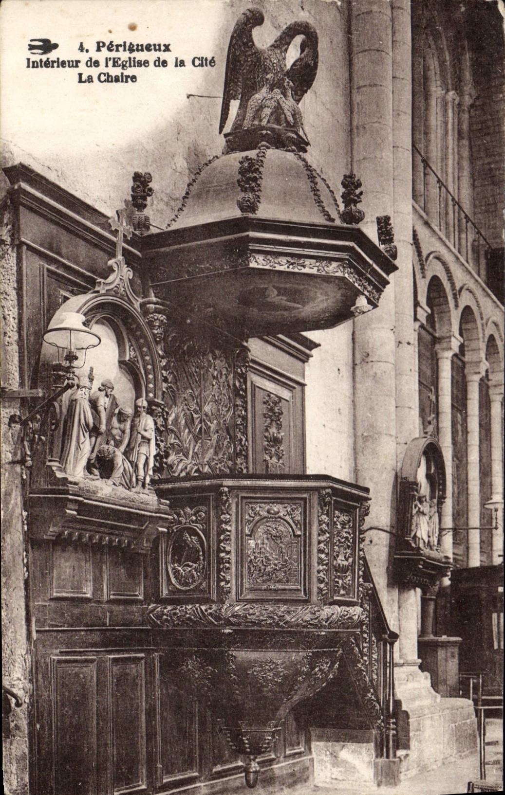 CPA Perigueux Interieur de L'Eglise de la Cite La Chaire
