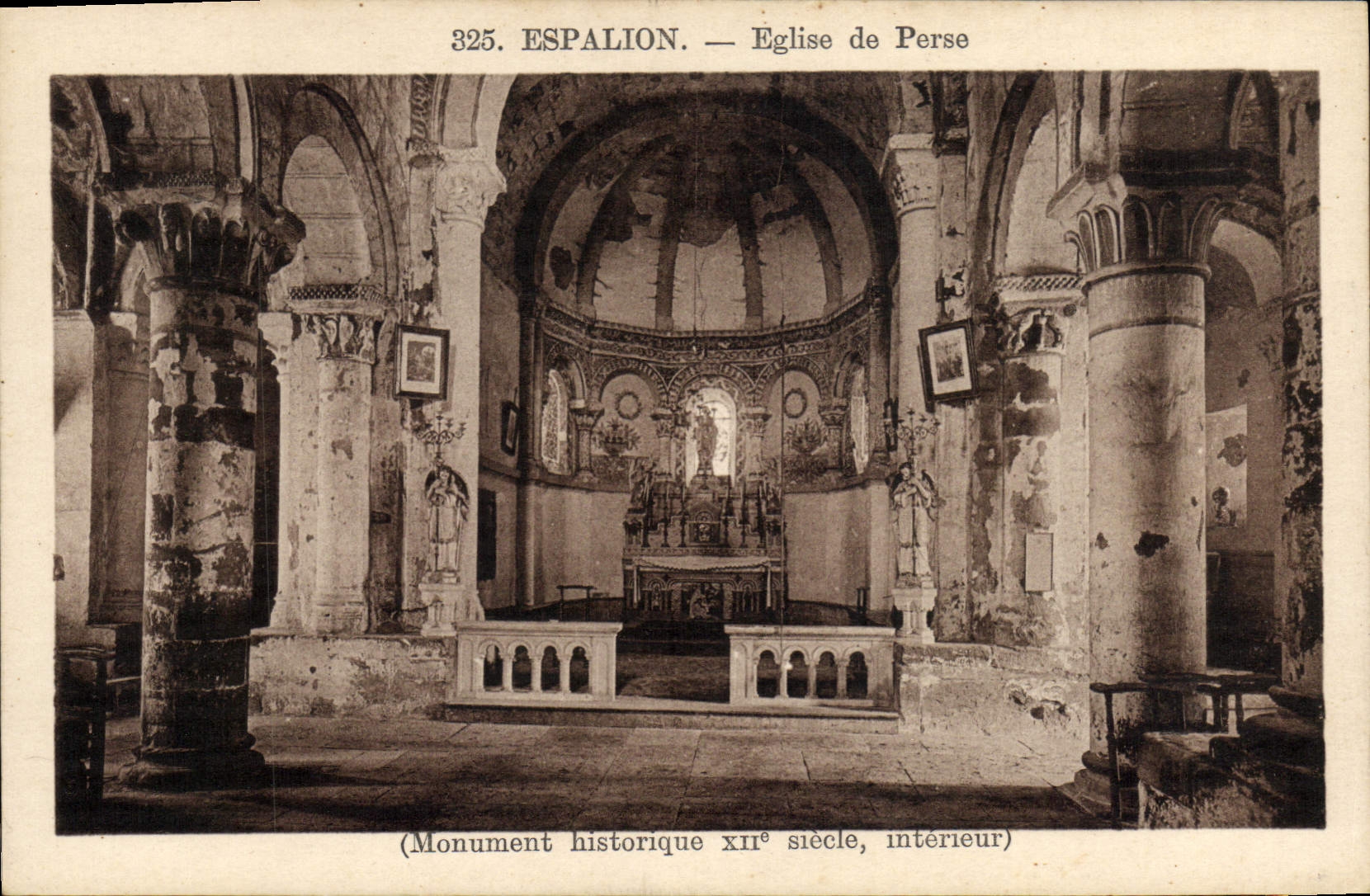 VINTAGE POSTCARD Espallon Church of Persia
