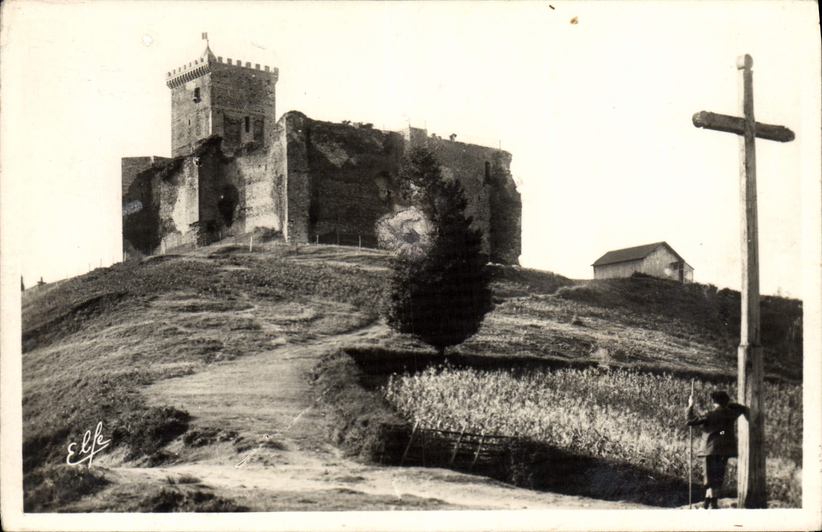 MODERN CARD Surroundings of Capvern and Bagneres Castle of Mauvezin