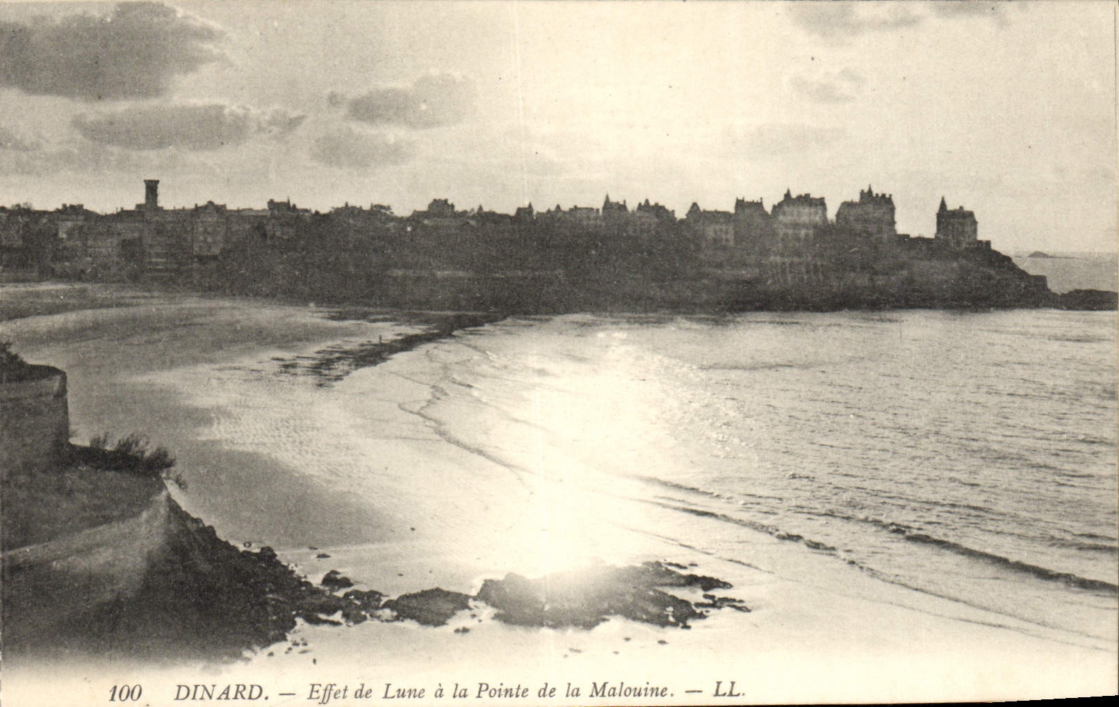 CPA Dinard Effet de Lune a la Pointe de la Malouine