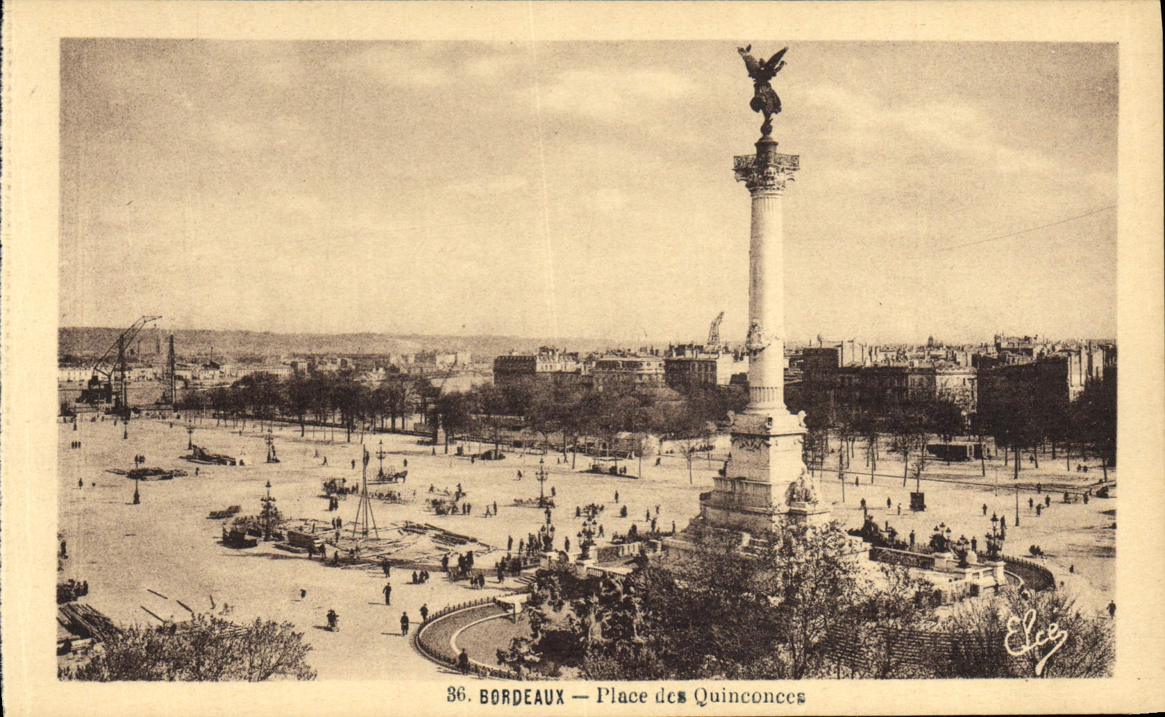 CPA Bordeaux Place des Quinconces