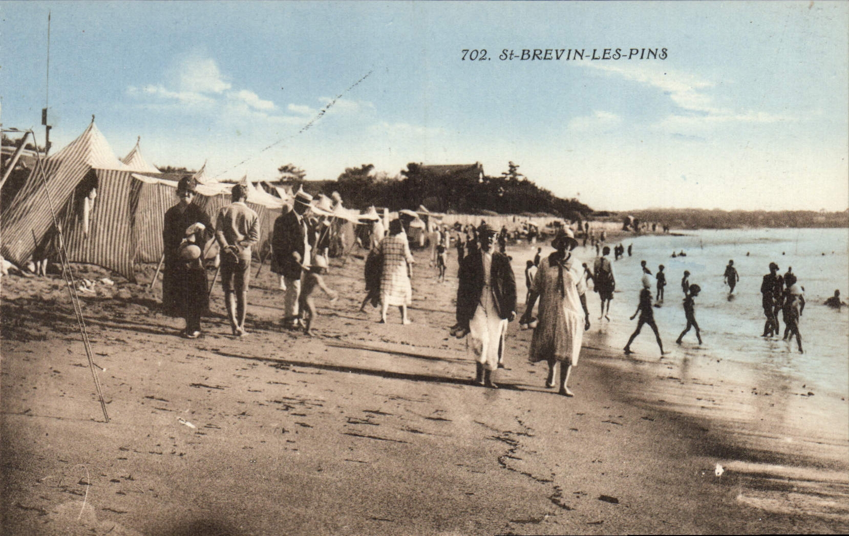 VINTAGE POSTCARD St Brevin Pines