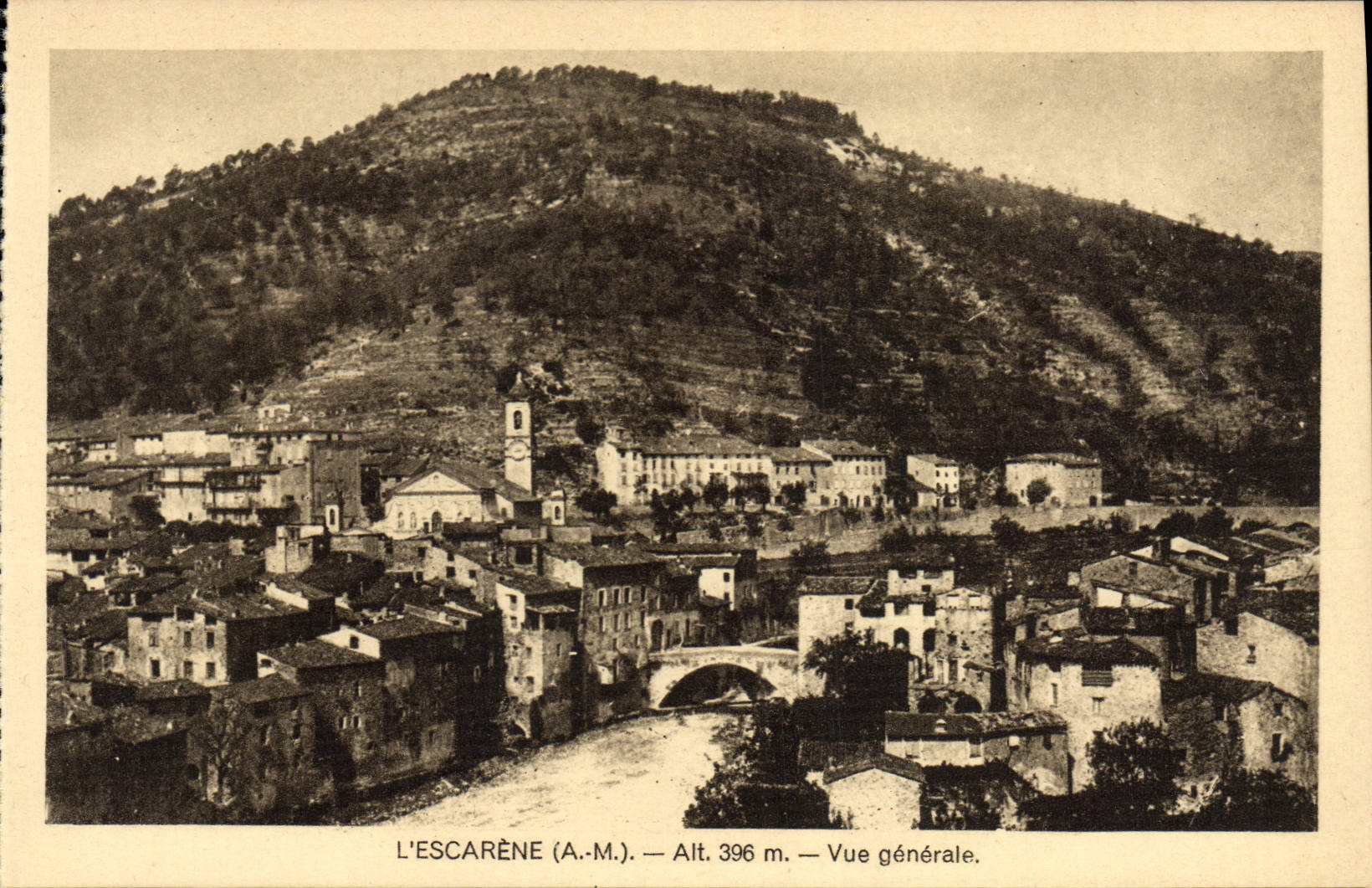 CPA L'Escarene Vue Generale