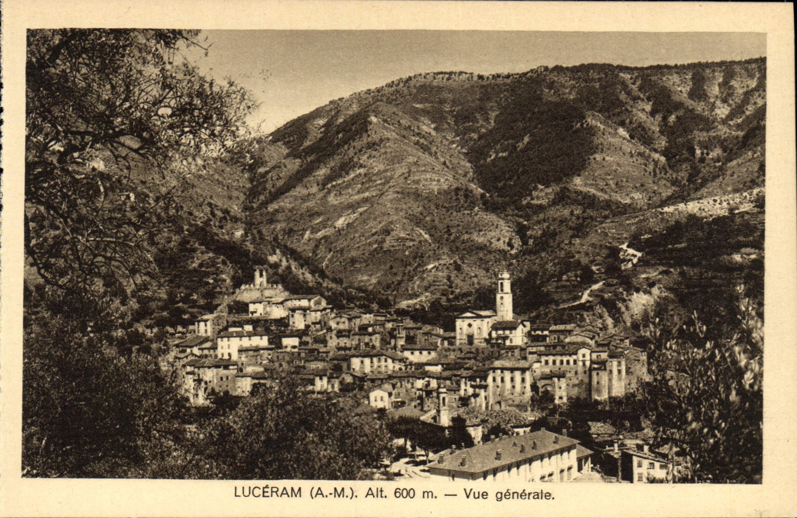 CPA Luceram Vue Generale