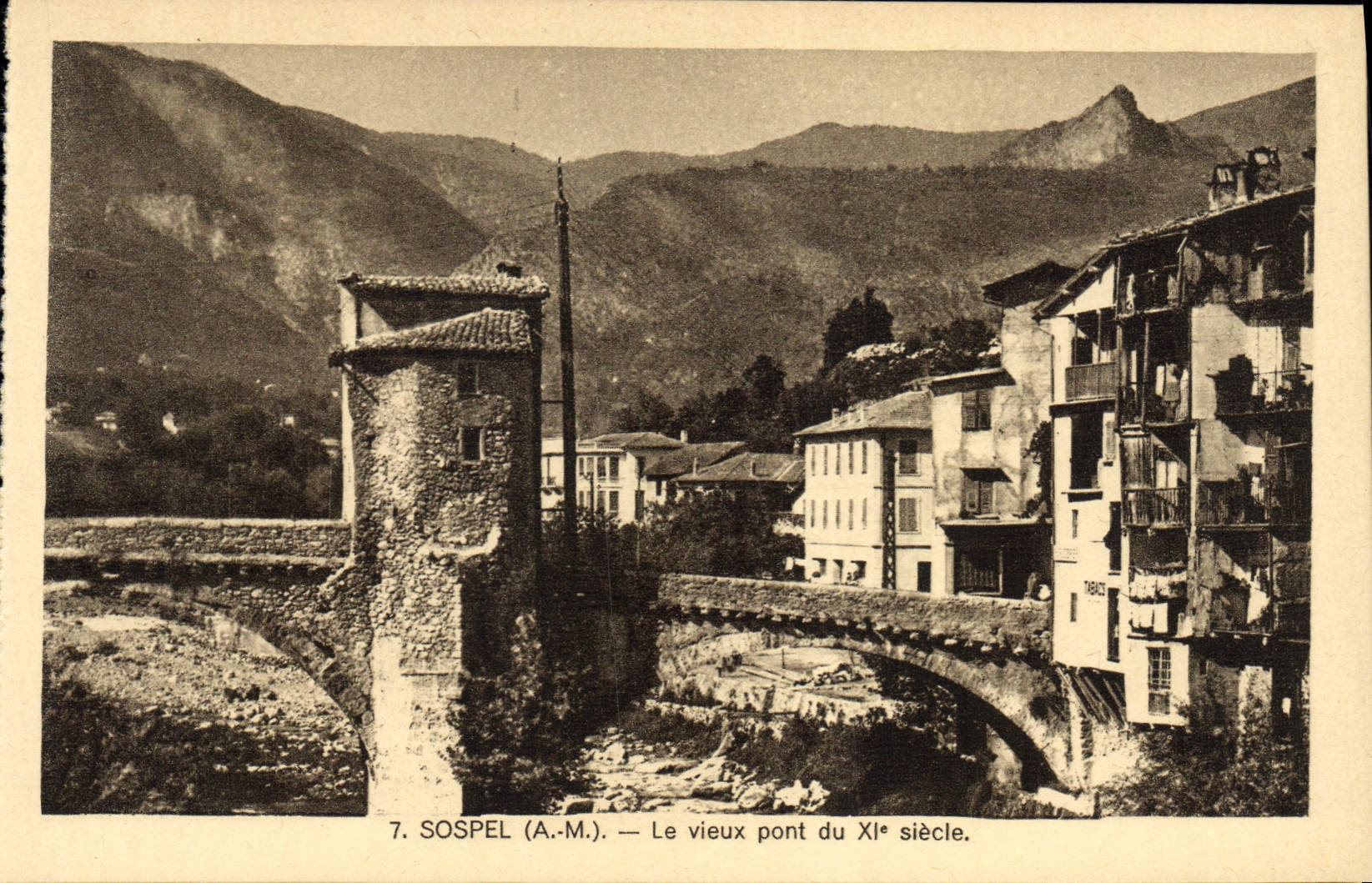 CPA Sospel Le Vieux Pont