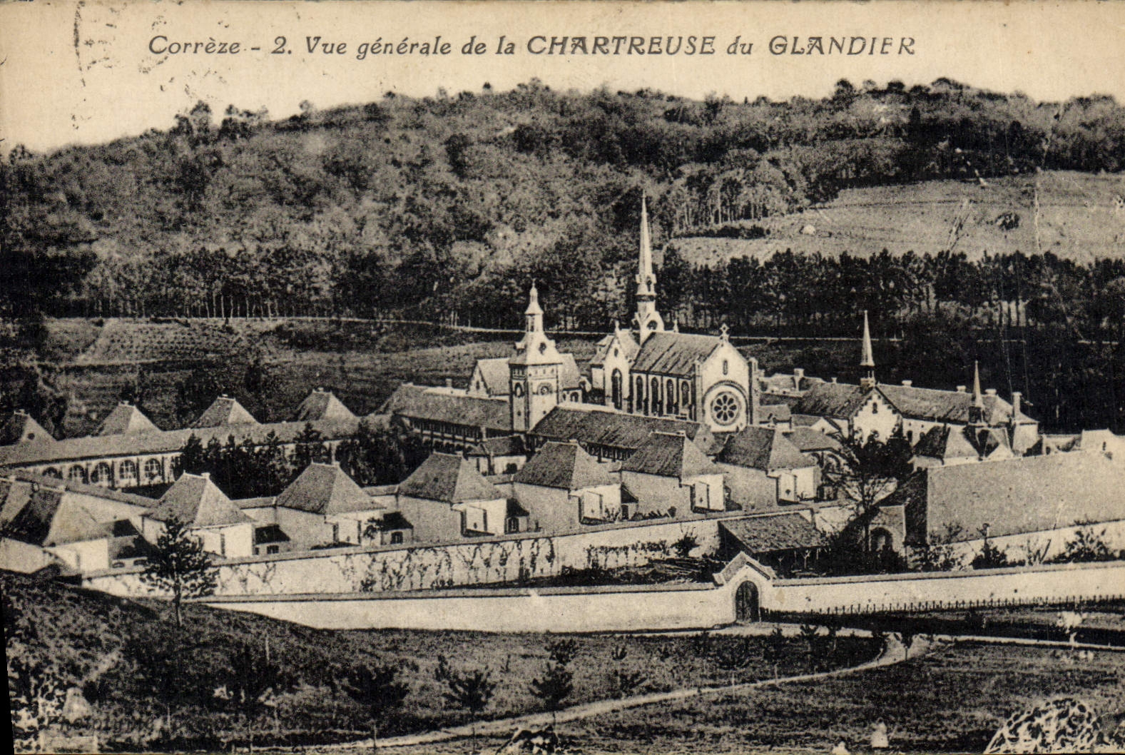 CPA Correze Vue Generale de la Chartreuse du Glandier
