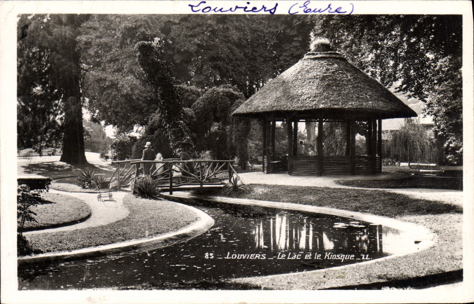 CPM Louviers Le Lac et le Kiosque
