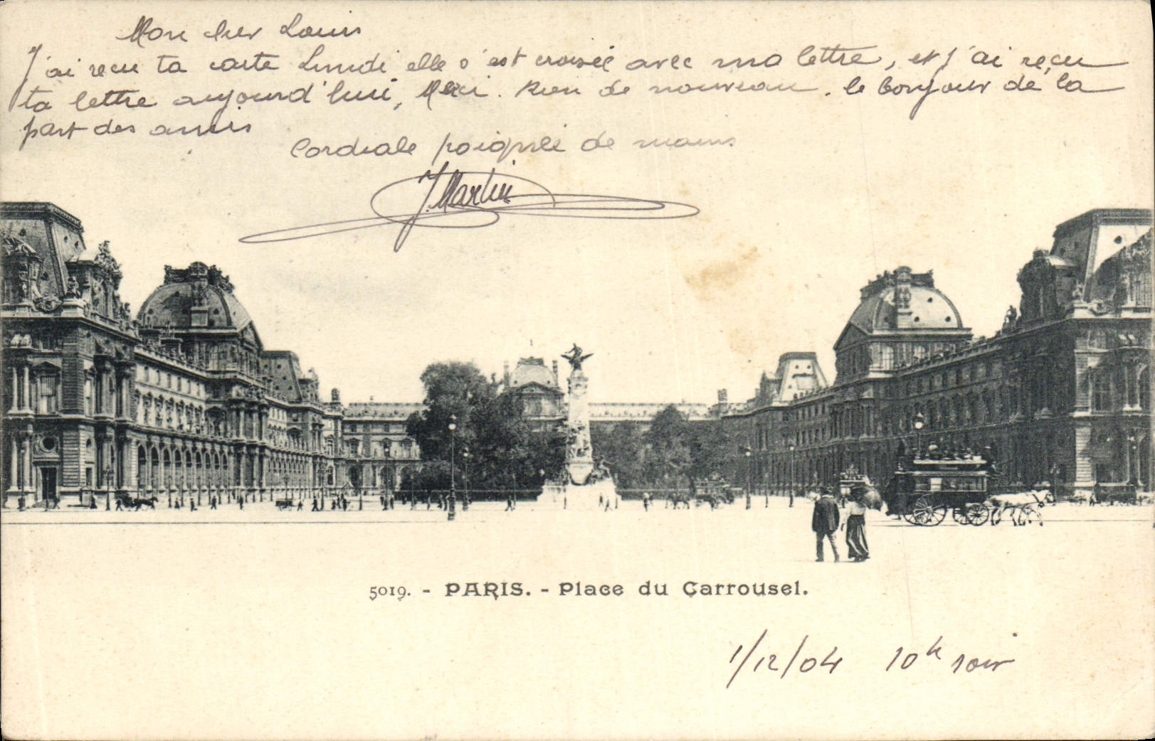 CPA Paris Place du Carrousel