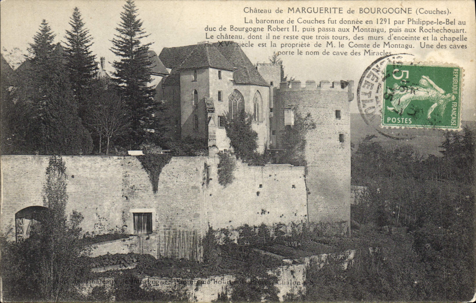 CPA Chateau de Marguerite de Bourgogne Couches