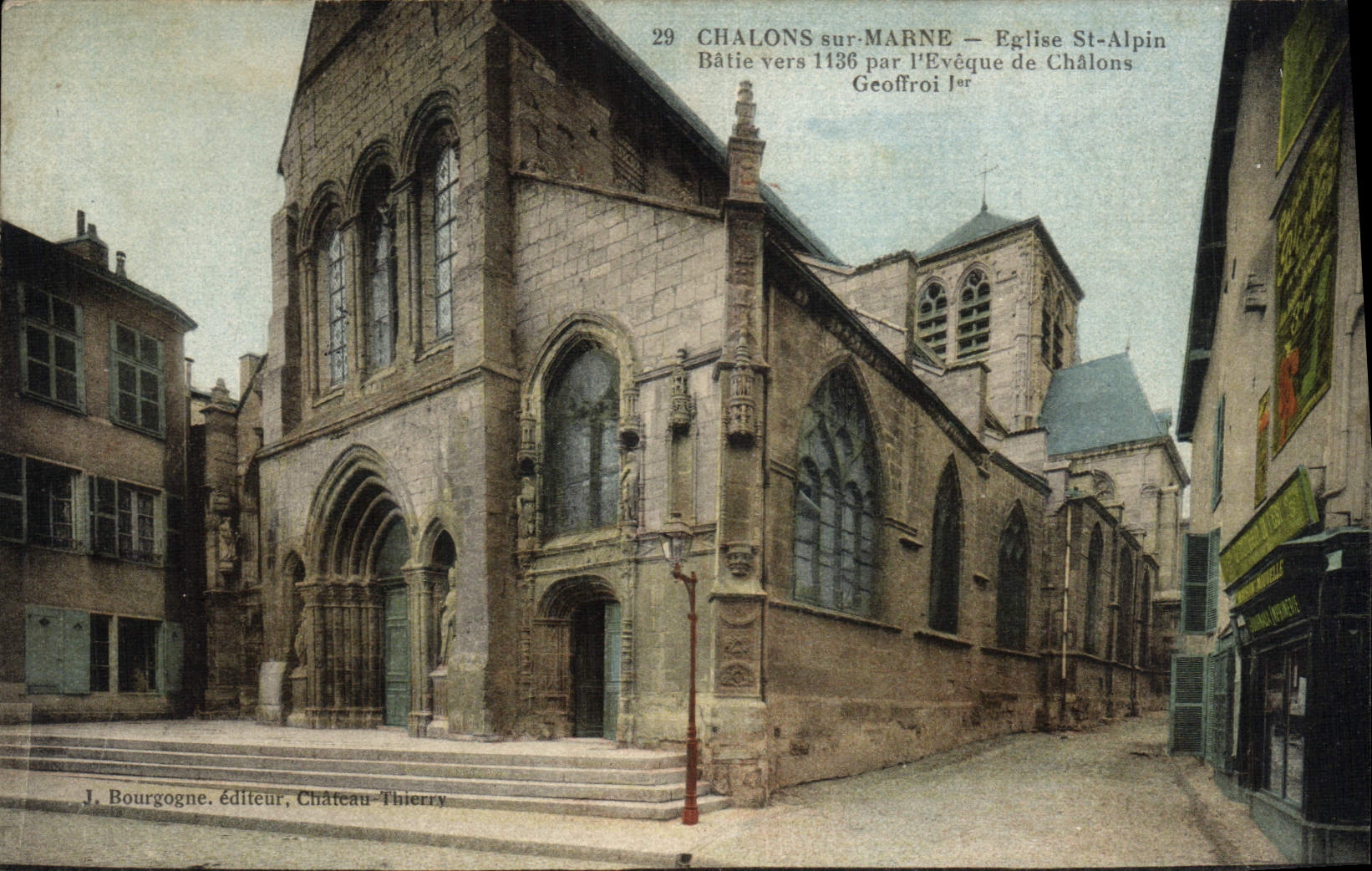 VINTAGE POSTCARD Trawl-nets On Sea Church Alpine St