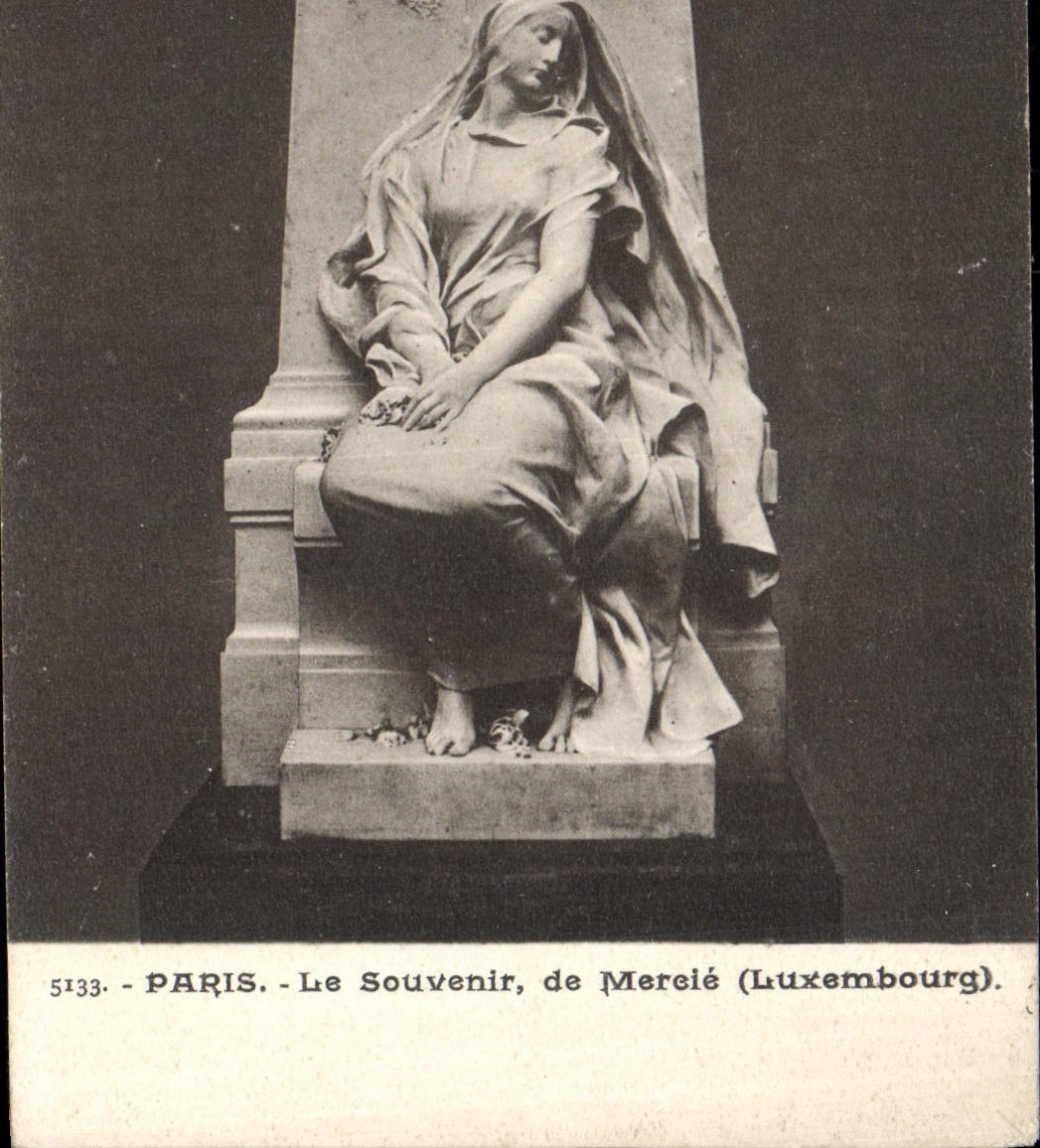 CPA Paris Le Souvenir de Mercie Luxembourg