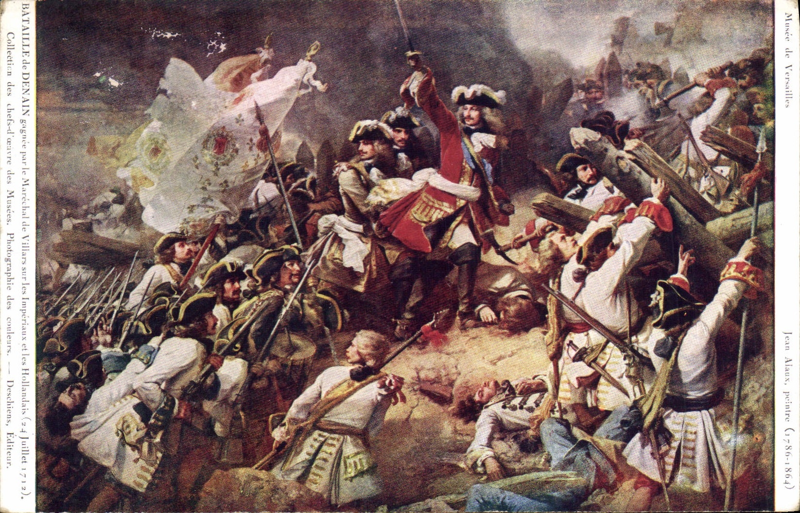 VINTAGE POSTCARD Musee of Versailles Battles of Denain