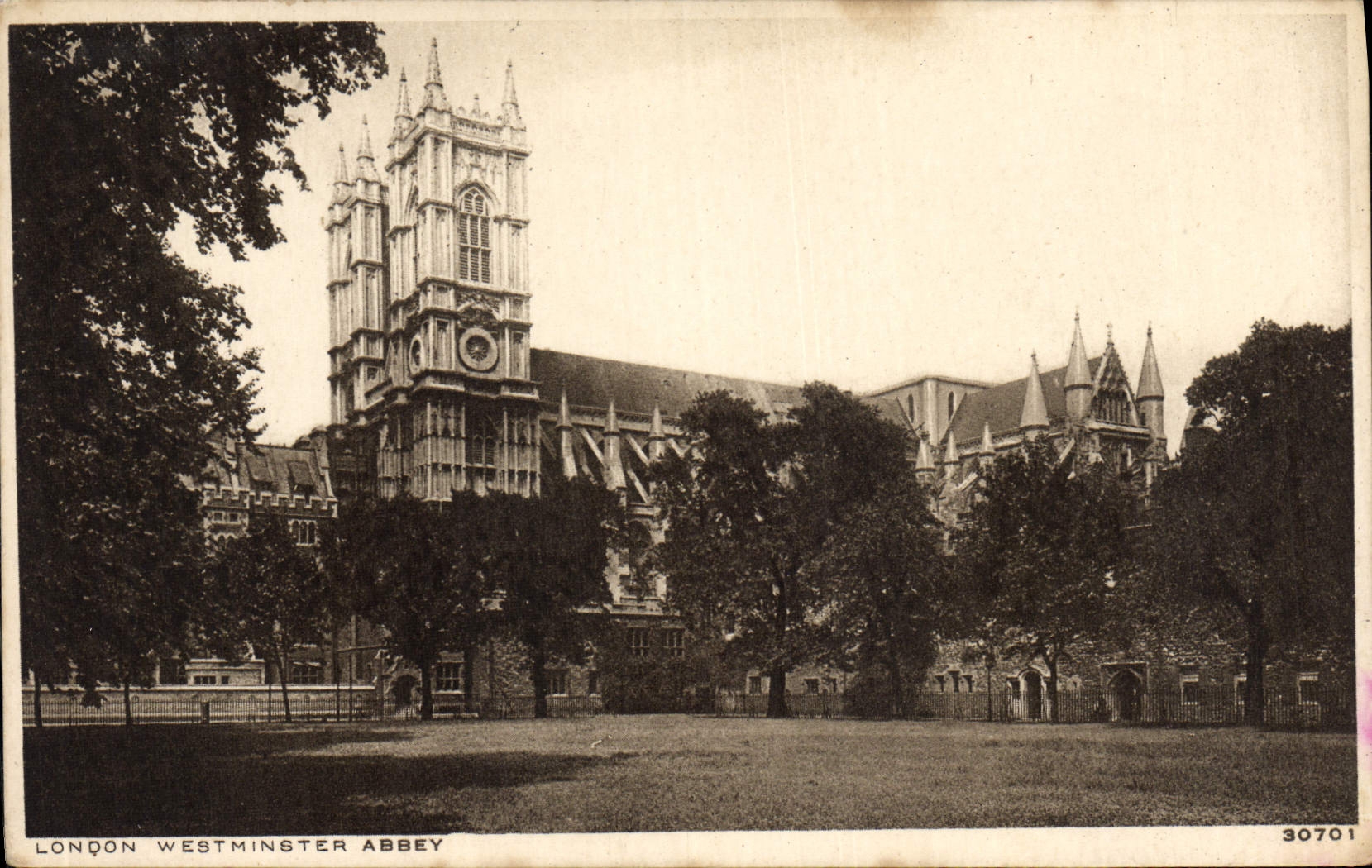 VINTAGE POSTCARD London Westminster Abbey