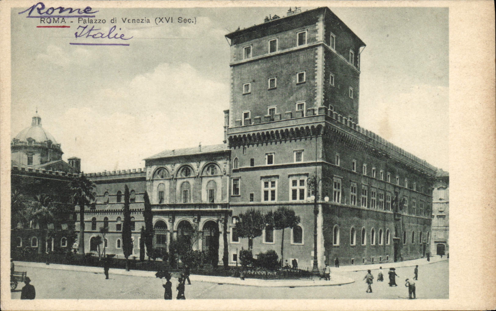 POSTAL Roma Palazzo di Venezia de la VENDIMIA
