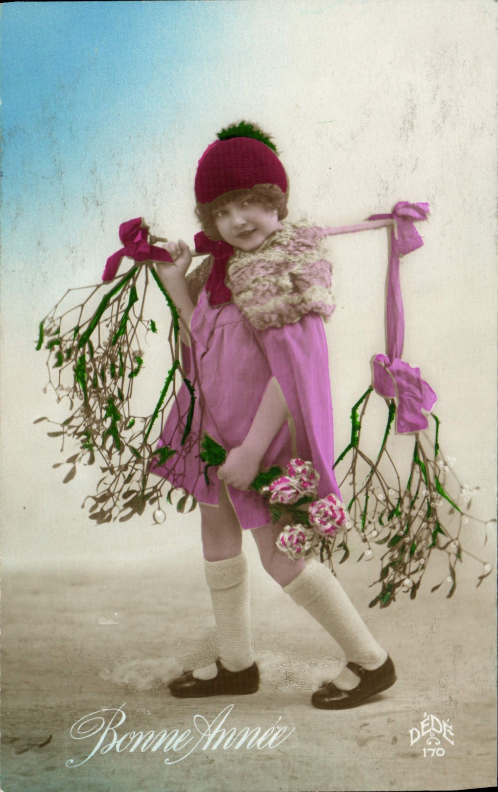 CPA Fantaisie Enfant Bonne Annee