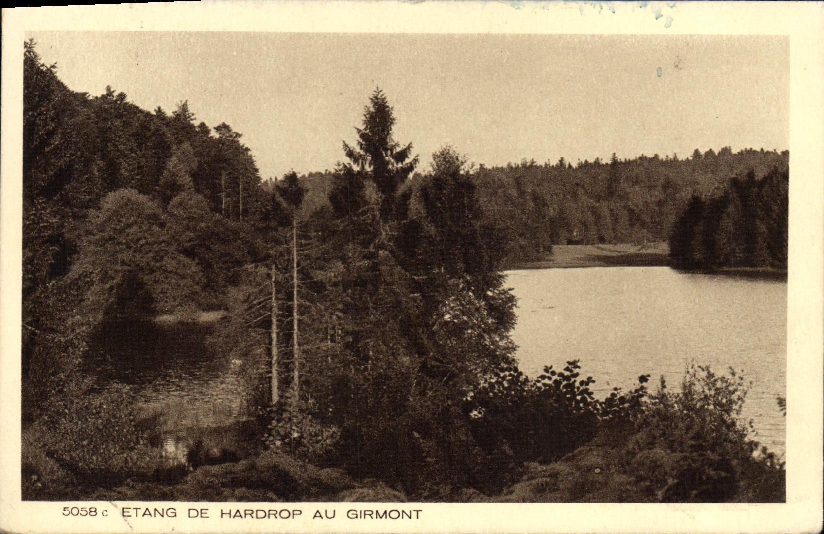 POSTAL Pond De Hardrop In Girmont de la VENDIMIA