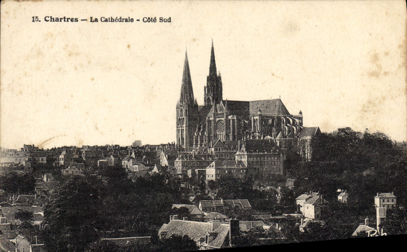 CPA Chartres La Cathedrale Cote Sud