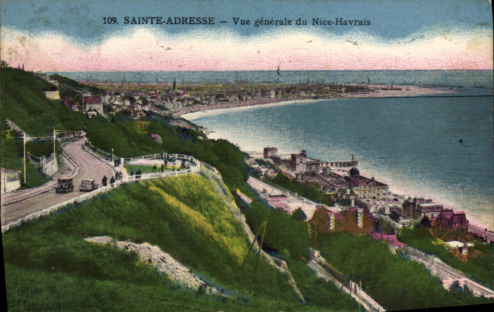 VINTAGE POSTCARD Sainte Address View of Nice Native of Le Havre