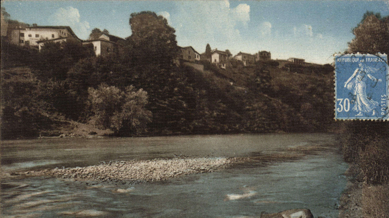 VINTAGE POSTCARD Cambo les Bains Terraces of Nive