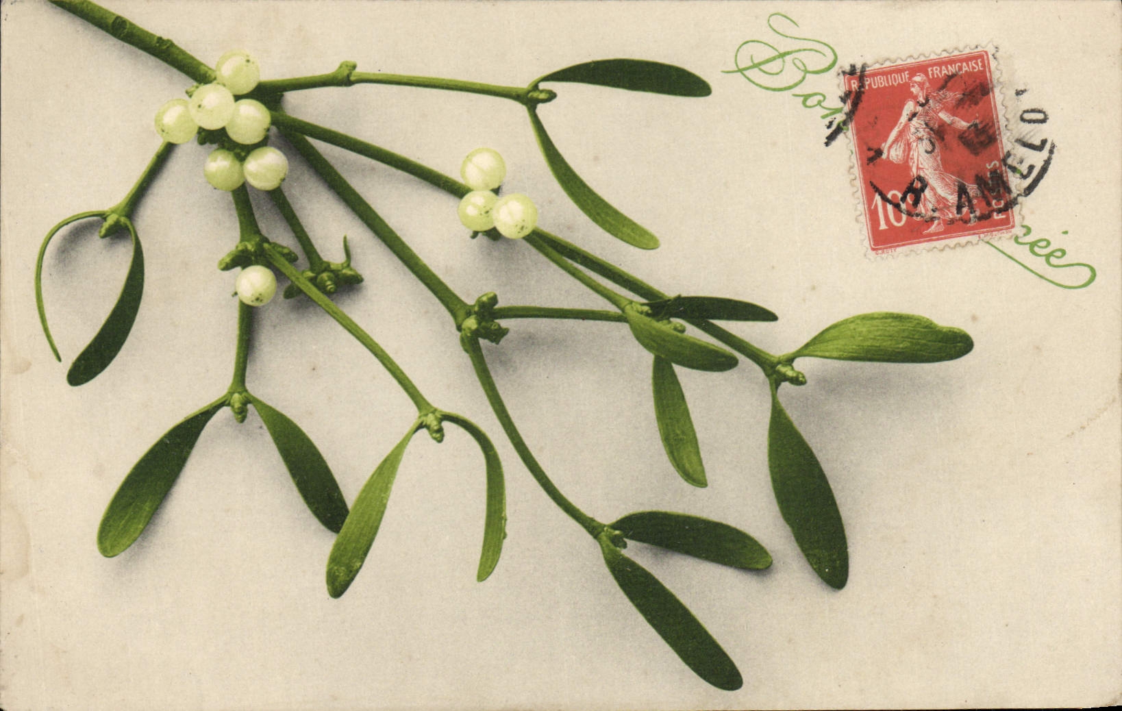 VINTAGE POSTCARD Happy New Year GUI