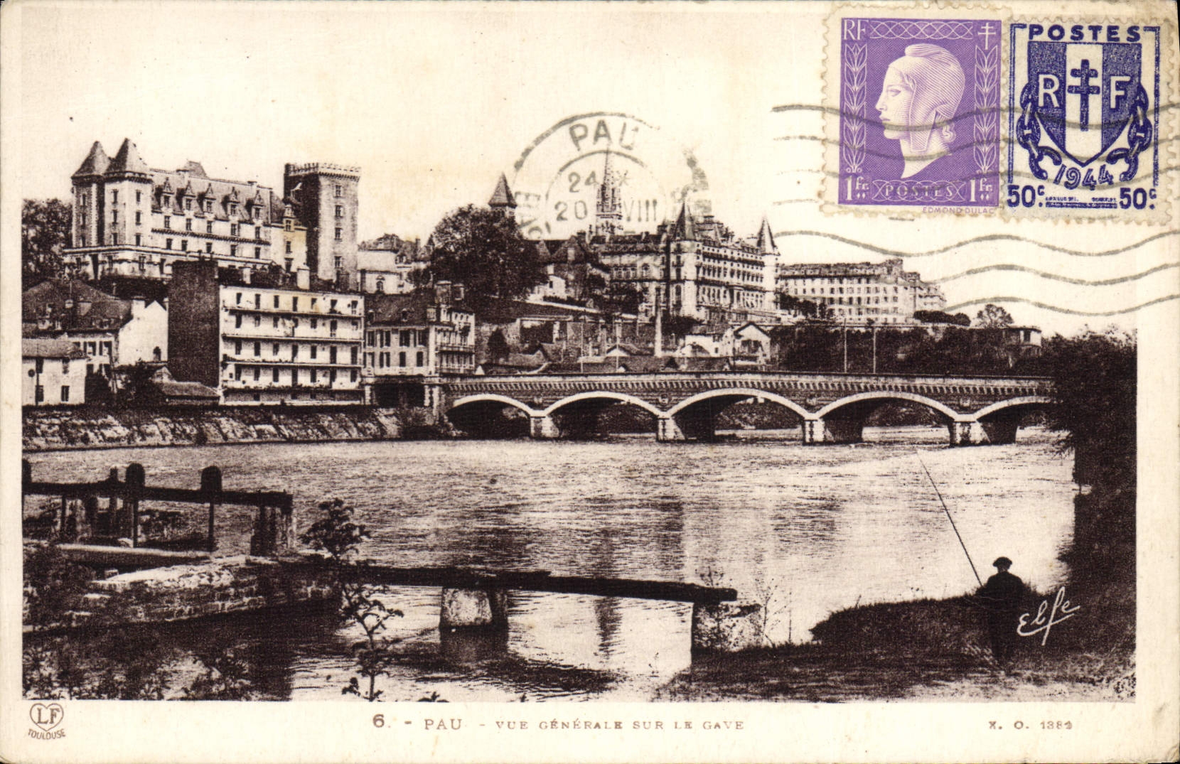 CPA Pau Vue Generale Sur Le Gave