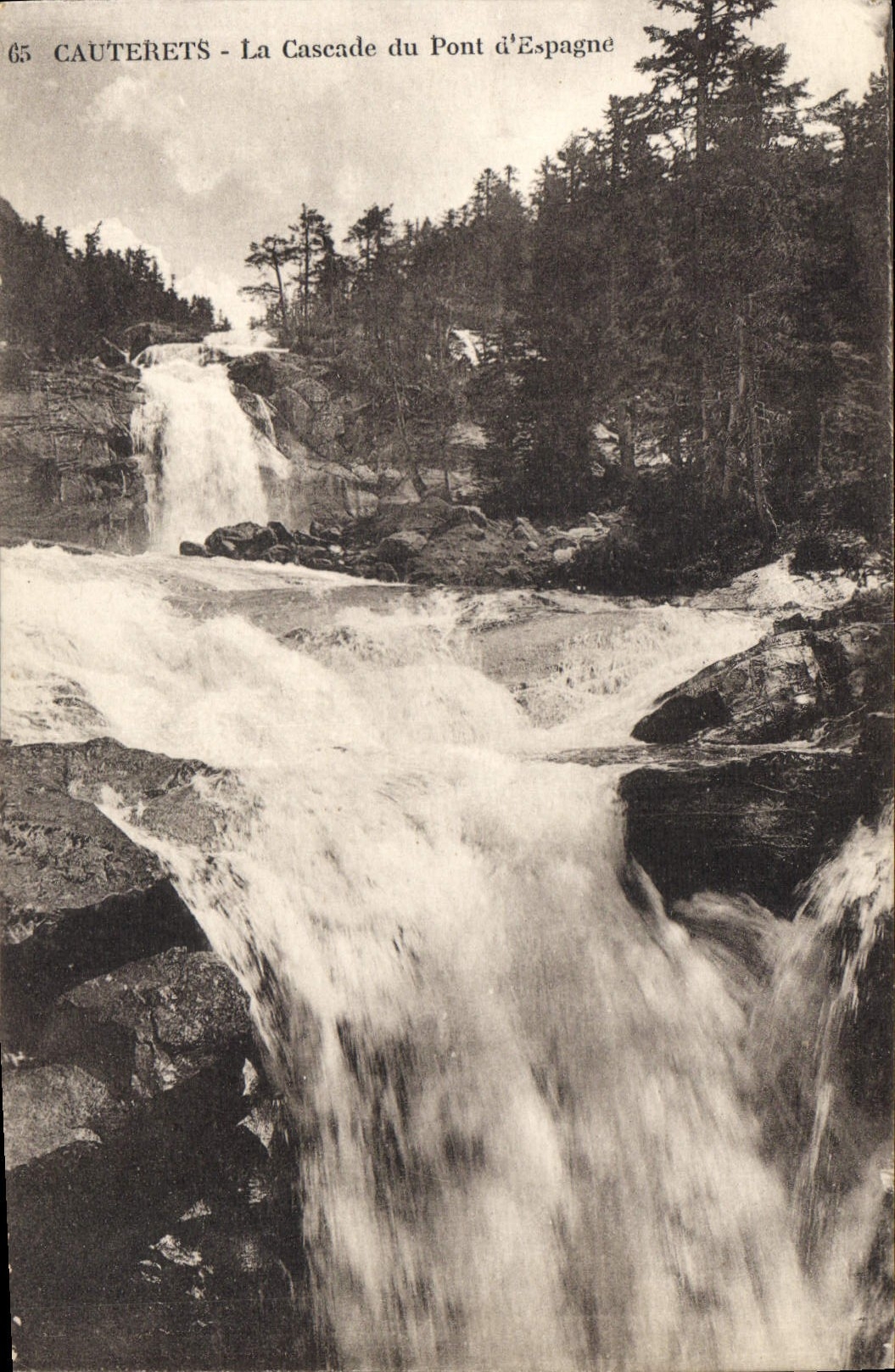 CPA Cauterets La Cascade du Pont d'Espagne