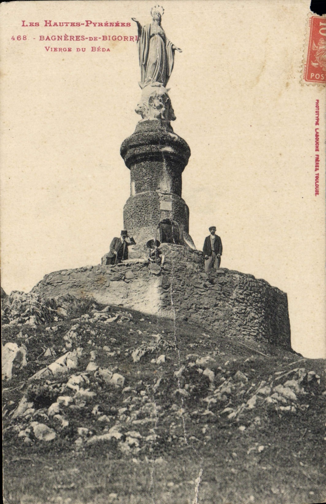 VINTAGE POSTCARD Virgin Bagneres De Bigorre Of Beda