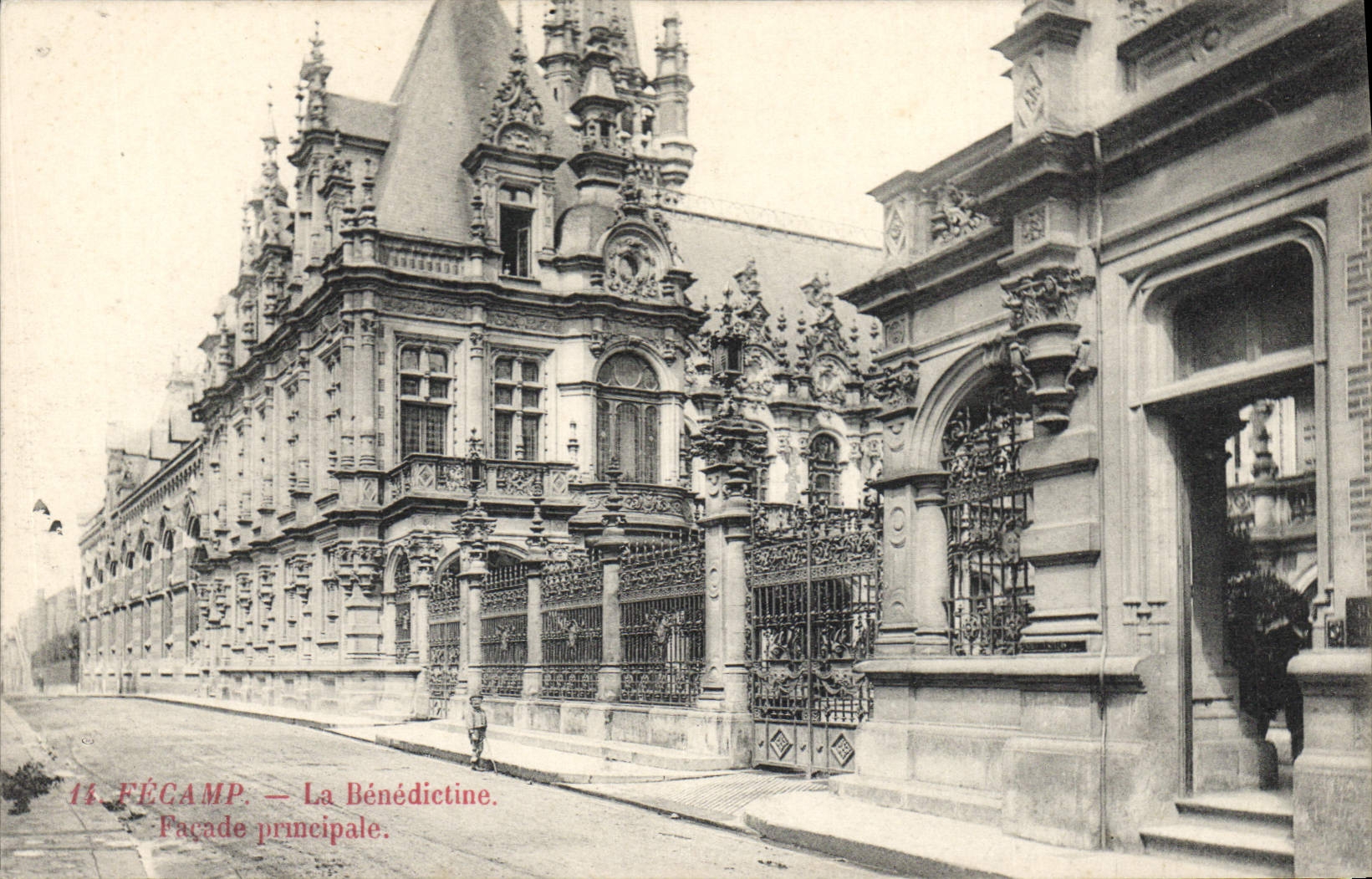 VINTAGE POSTCARD Fecamp Benedictine Principal Frontage