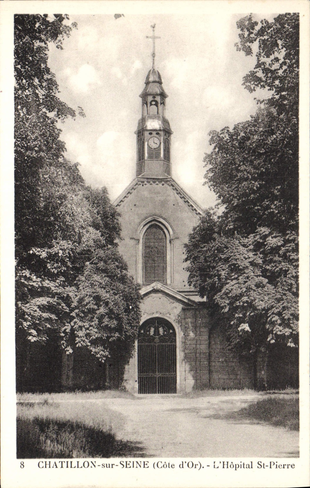 VINTAGE POSTCARD Chatillon On the Seine the Hospital St Pierre