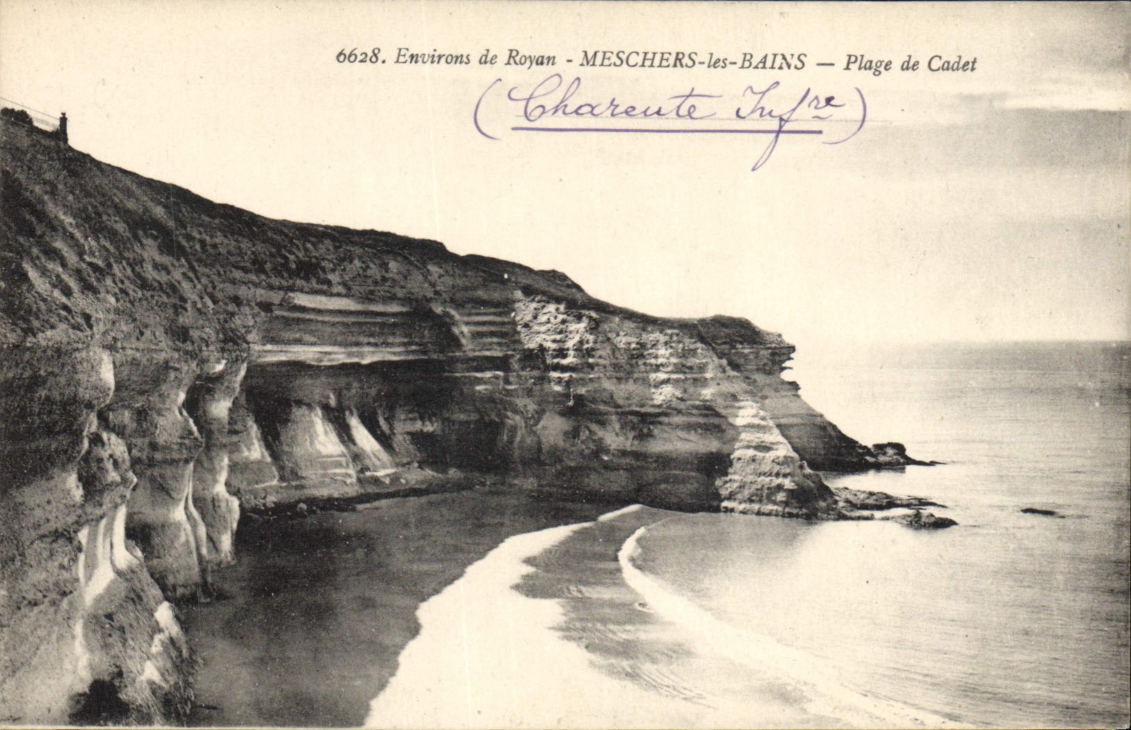 VINTAGE POSTCARD Surroundings of Royan Meschers les Bains Beach of Junior