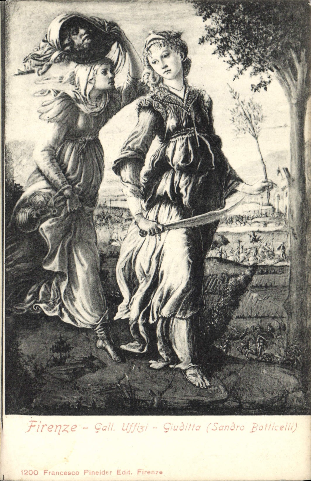 CPA Firenze Gall Uffizi Giuditta Sandro Botticelli