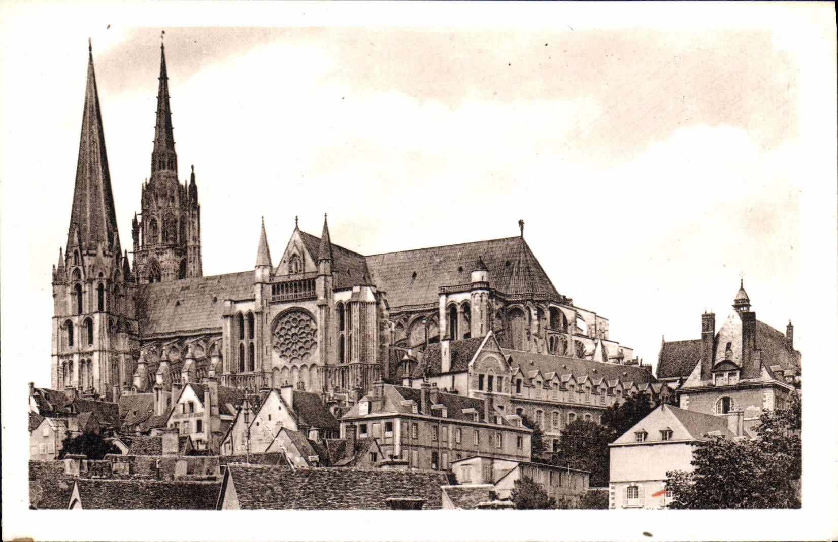 CPA Chartres La cathedrale