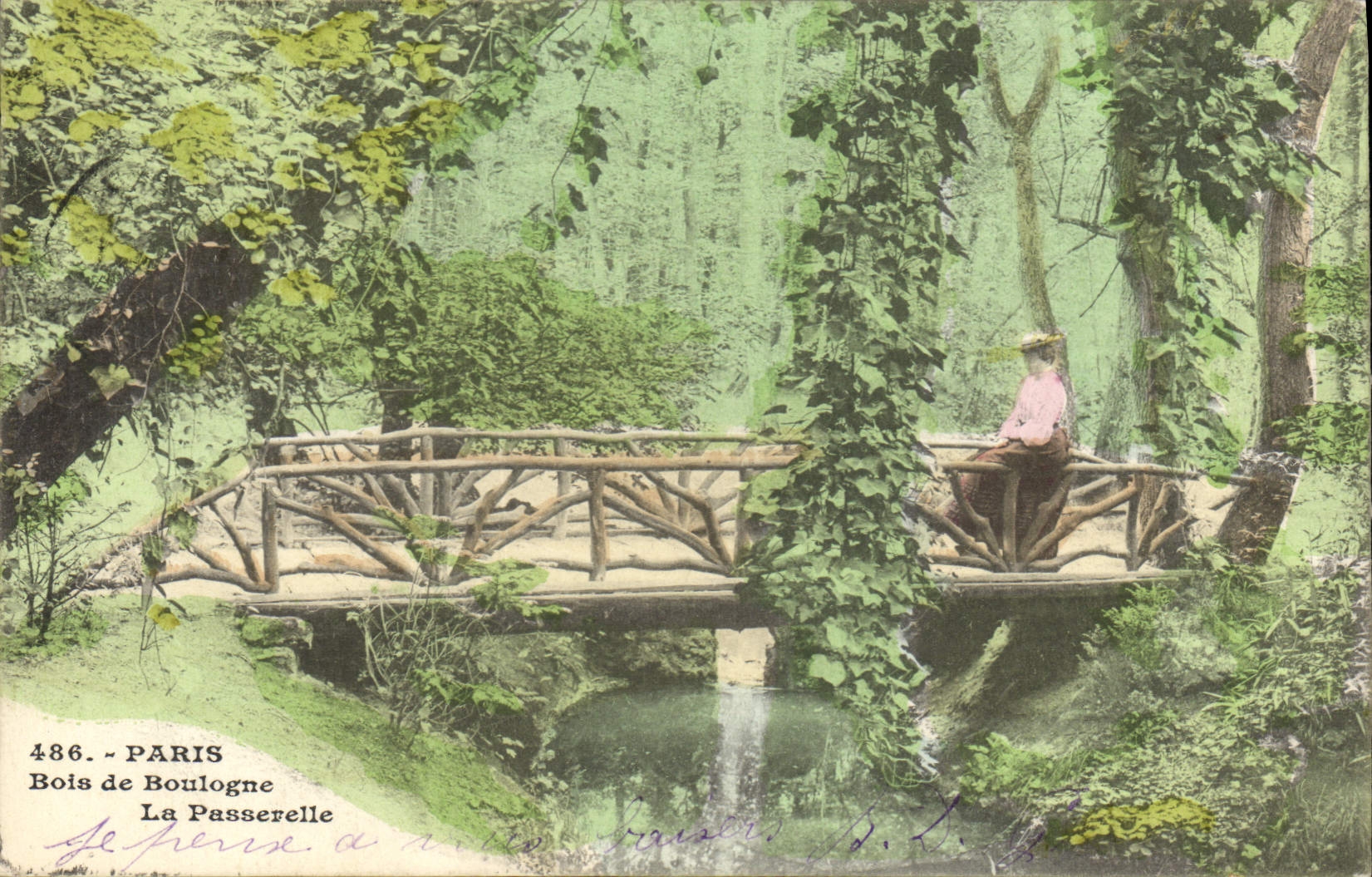 CPA Paris Bois de Boulogne La Passerelle