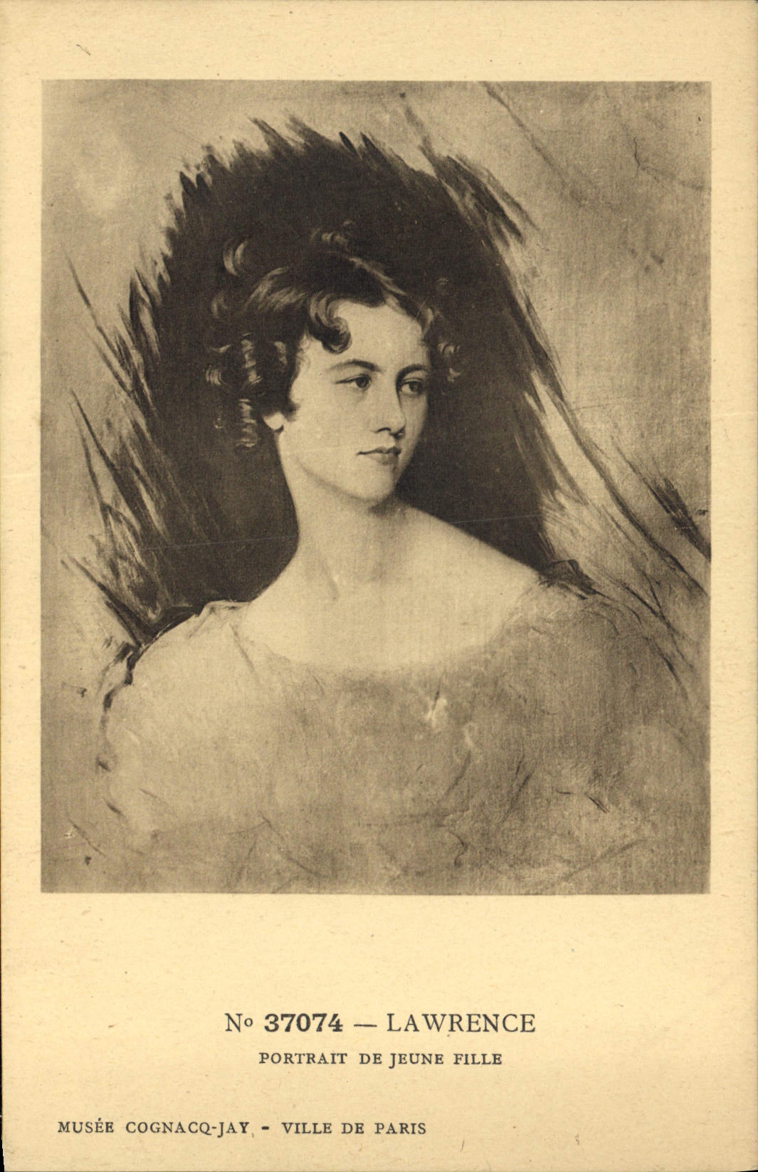 CPA Lawrence Portrait De Jeune Fille Musee Cognacq Jay Ville de Paris 