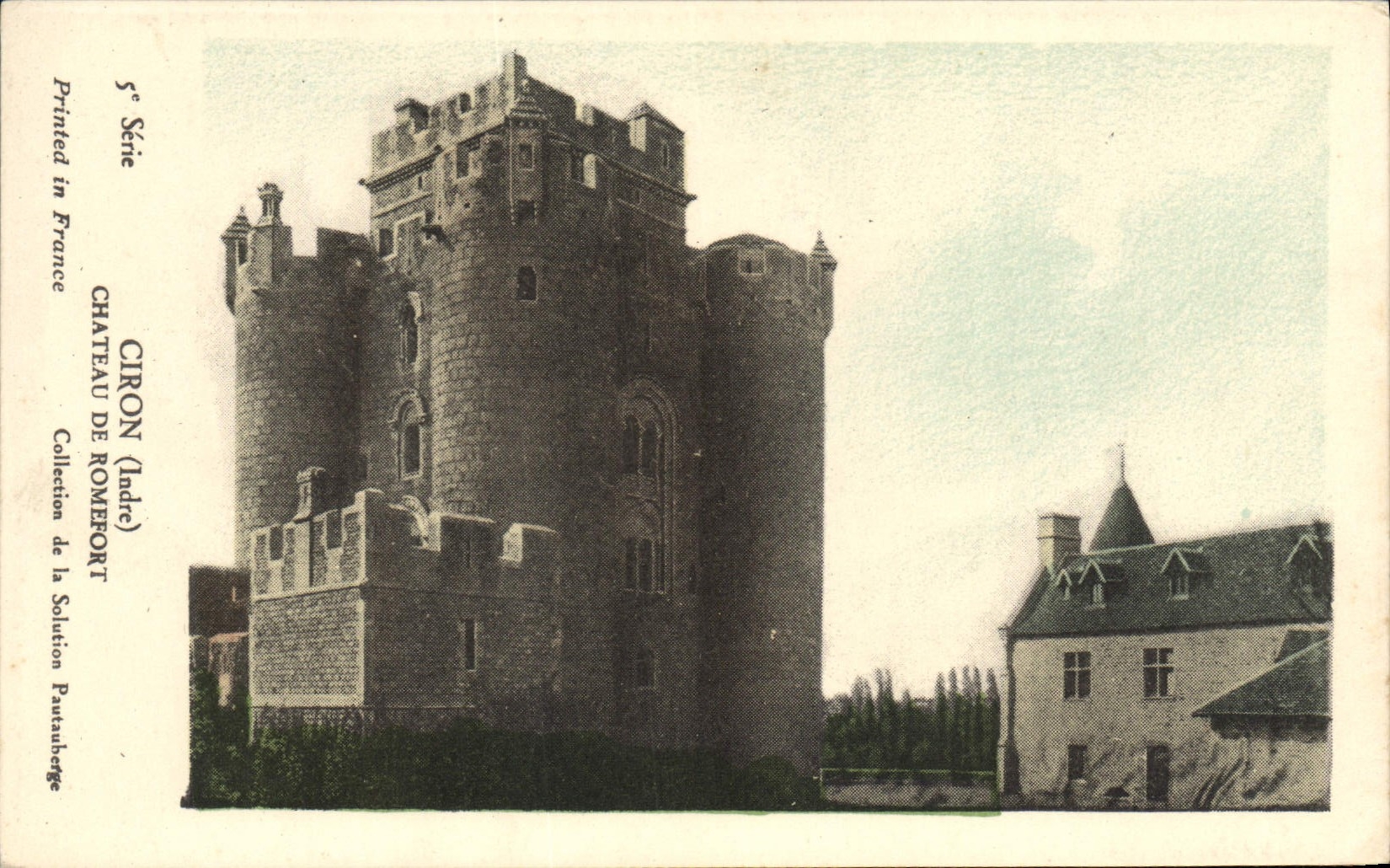 VINTAGE POSTCARD Ciron Castle De Romefort
