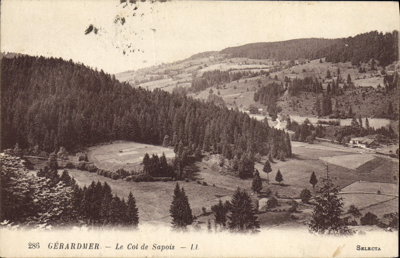 VINTAGE POSTCARD Gerardmer the Collar of Sapois
